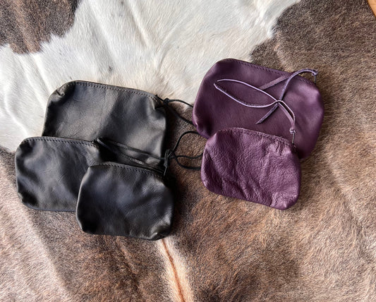 Large Leather Pouches